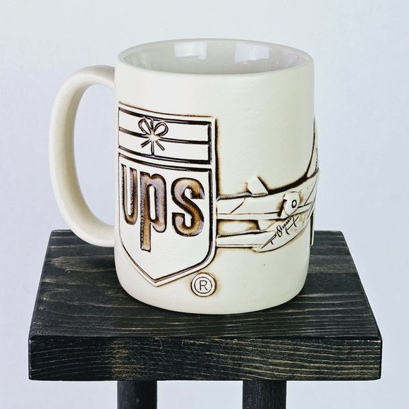 UPS Other - UPS United Parcel Service 3D Raised Air Truck Logo Coffee Tea Hot Drink Mug